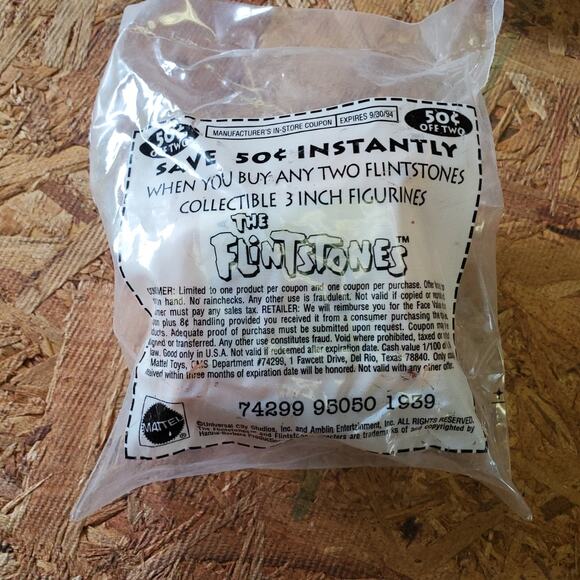 1993 McDonalds Wilma and Flintstones House New in Package - Picture 2 of 2